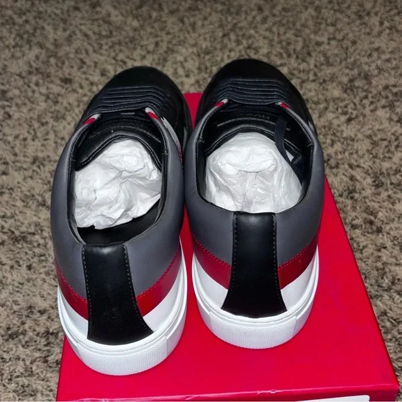 Hugo Boss Men's Futurism_Tenn_pudp Trainers Shoes Size 12 EU 45 Black Grey Red